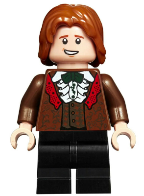 Lego Harry Potter Ron Weasley - Reddish Brown Suit, Shirt with Ruffle