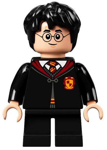 Lego Harry Potter - Gryffindor Robe Clasped, Sweater, Shirt and Tie, Black Short Legs