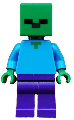 Lego Minecraft Zombie - Dark Purple Legs
