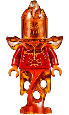 Lego Nexo Knights Flama - Red Head and Torso