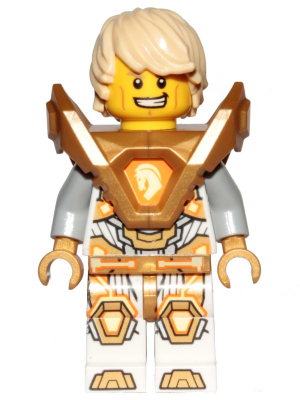 Lego Nexo Knights Lance Richmond - Hair, Pearl Gold Armor