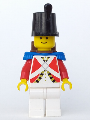 Lego Pirates Imperial Guard with Blue Epaulettes and Brown Backpack Non-Opening