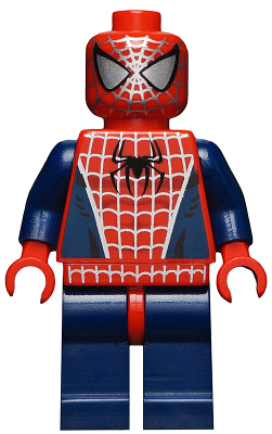 Lego Spider-Man 3 - Dark Blue Arms and Legs, Silver Webbing