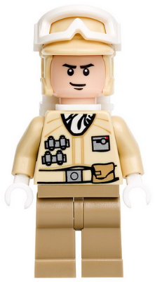 Lego Star Wars Hoth Rebel Trooper (Black Chin Dimple)