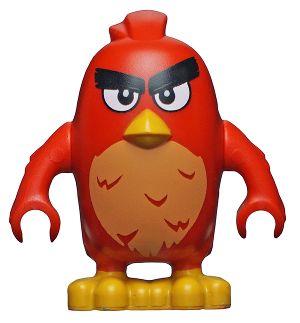 Lego Angry Birds Red, Left Eyebrow Raised