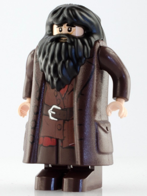 Lego Harry Potter Rubeus Hagrid, Dark Brown Topcoat with Buttons