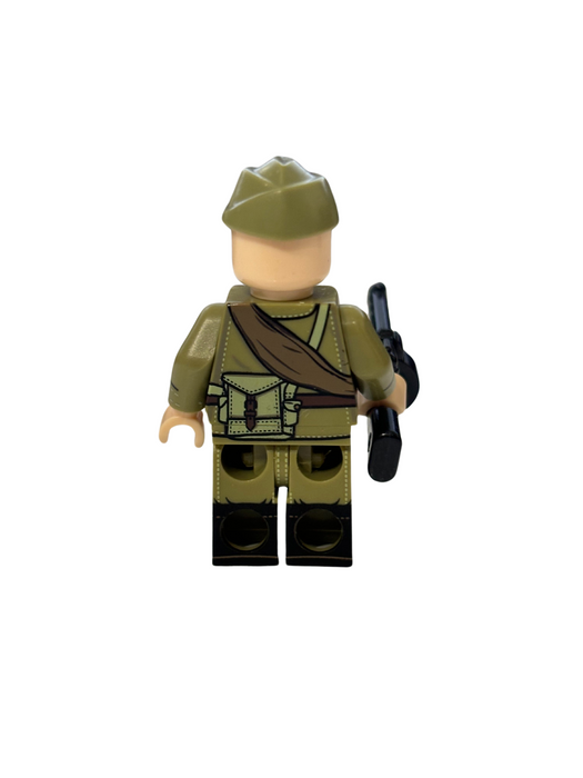 Custom Printed WW2 Minifigure Soviet Continuation War Soldier With Gun