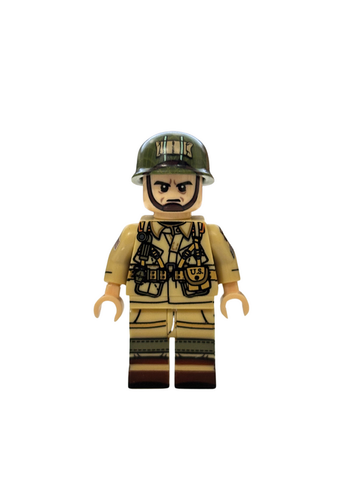 Custom Printed WW2 Minifigure US Army Airborne Paratrooper Soldier