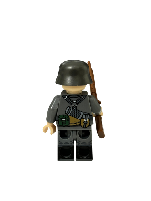 Custom Printed WW2 Minifigure German Soldier With Gun