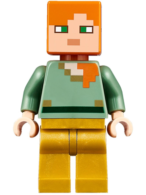 Lego Minecraft Alex - Pearl Gold Legs