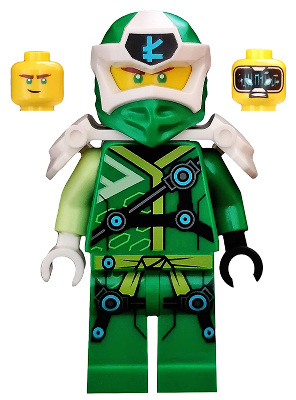 Lego Ninjago Digi Lloyd, White Shoulder Armor with Scabbard
