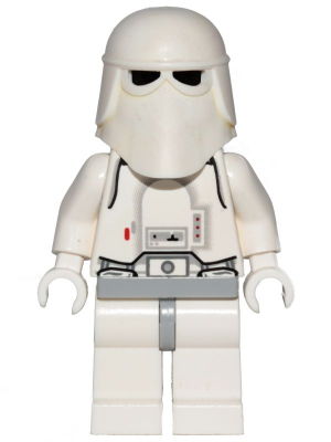 Lego Star Wars Snowtrooper, Light Bluish Gray Hips, White Hands