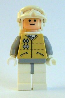 Lego Star Wars Hoth Rebel - Light Nougat Head, White Visor Snow Goggles