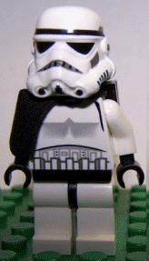 Lego Star Wars Sandtrooper - Black Pauldron (Solid), Survival Backpack