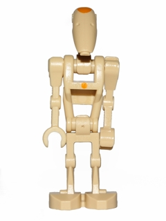 Lego Star Wars Battle Droid Commander - Tan with Dot, Angled Arm and Straight Arm