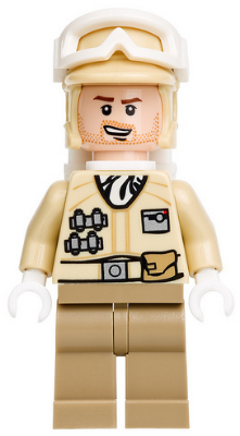 Lego Star Wars Hoth Rebel Trooper Tan Uniform (Stubble)