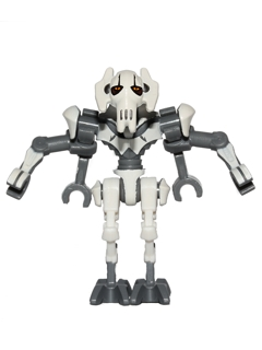Lego Star Wars General Grievous - Bent Legs, White Armor