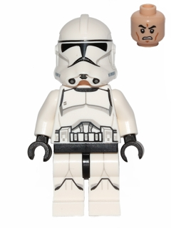 Lego Star Wars Clone Trooper (Phase 2) - Light Nougat Head