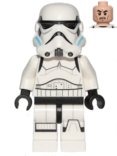 Lego Star Wars Imperial Stormtrooper - Printed Legs, Dark Azure Helmet Vents