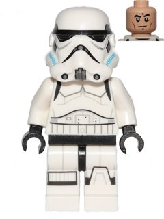 Lego Star Wars Imperial Stormtrooper - Printed Legs, Dark Azure Helmet Vents, Frown