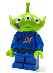 Lego Toy Story Alien - Dark Purple Splotch on Face