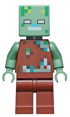Lego Minecraft Drowned Zombie